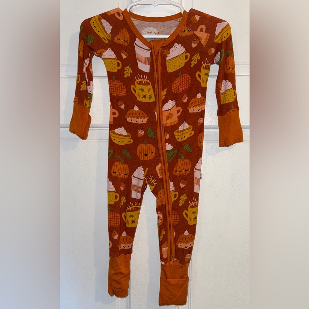 Little Sleepies Pumpkin Spice Zippy 0-3 Months